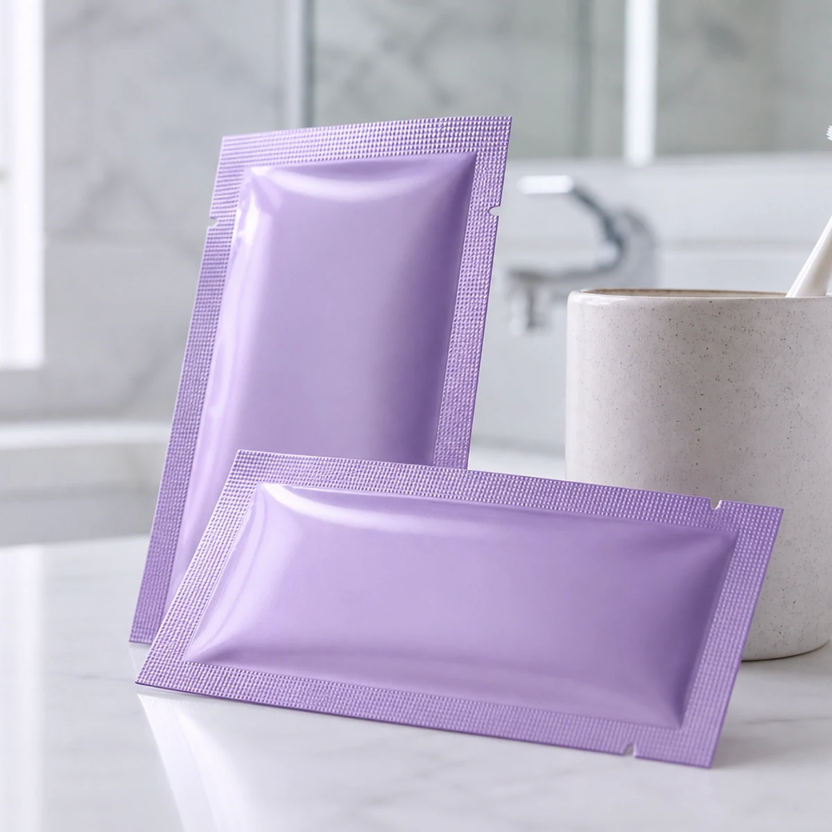oral care whitening products® Dissolving Purple Teeth Whitening Strips