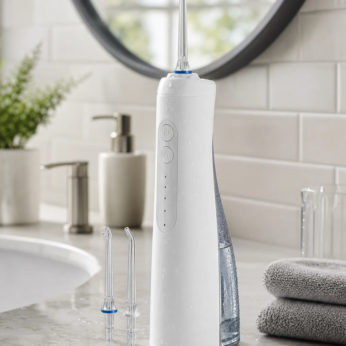 oral care whitening products® AquaJet Pro Water Flosser | Cordless and Mouthwash Compatible